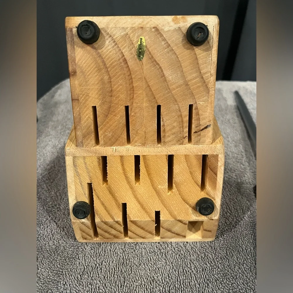 Incomplete‎ Chefmate Kitchen Knife Set /w Honing & Block.